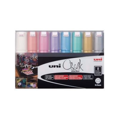 Opakowanie Markery metaliczne kredowe PWE-8K 8 kolorów Posca Uni