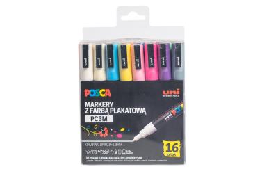 Opakowanie Markery PC-3M 16 kolorów Posca Uni