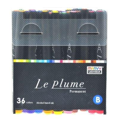 Opakowanie Markery permanentne z końcówką pędzelkową 36szt