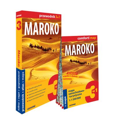 Maroko 3w1 przewodnik + mapa. Autor: Hanaf Grażyna. SmakLiter.pl Okładka książki Maroko 3w1 przewodnik + mapa