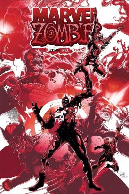 Marvel Zombies. Czerń, biel i krew. Autor:   Praca zbiorowa. SmakLiter.pl Okładka książki Marvel Zombies. Czerń, biel i krew
