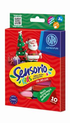 Masa plastyczna Astrafun Sensorio Kids 10 kolorów 1szt.mix. Wydawca: ASTRA art-pap. SmakLiter.pl Opakowanie Masa plastyczna Astrafun Sensorio Kids 10 kolorów 1szt.mix