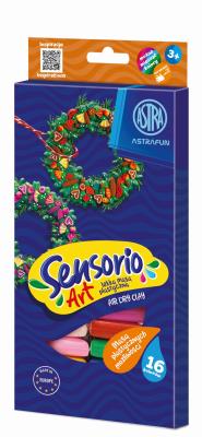 Masa plastyczna Astrafun Sensorio Kids 16 kolorów 1szt.mix. Wydawca: ASTRA art-pap. SmakLiter.pl Opakowanie Masa plastyczna Astrafun Sensorio Kids 16 kolorów 1szt.mix