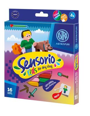 Masa plastyczna Astrafun Sensorio Kids Pixel 16 kolorów 1szt.mix. Wydawca: ASTRA art-pap. SmakLiter.pl Opakowanie Masa plastyczna Astrafun Sensorio Kids Pixel 16 kolorów 1szt.mix