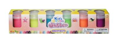 Opakowanie Masa plastyczna brokatowa 6 kolorów