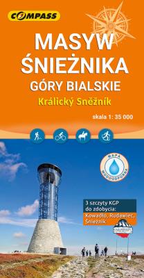 Okładka książki Masyw Śnieżnika, Góry Bialskie wersja laminowana