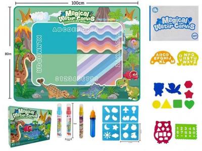 Opakowanie Mata do kolorowania wodnym pisakiem dino 100x80cm