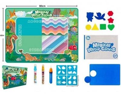 Opakowanie Mata do kolorowania wodnym pisakiem dino 80x60cm