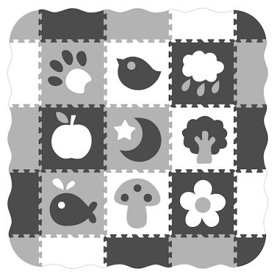 Opakowanie Mata piankowa 32x32 czarno-biała