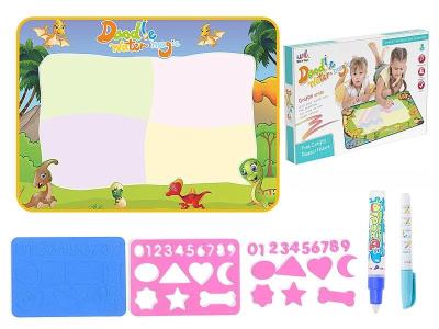 Opakowanie Mata z flamastrem wodnym i szablonami