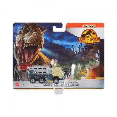 Opakowanie Matchbox Jurassic World Transporter z Gigantozaur