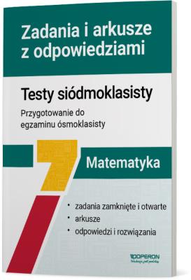 Okładka książki Matematyka SP 7 Testy siódmoklasisty. Zadania..