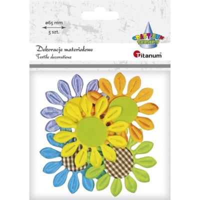 Opakowanie Materiałowe kwiaty 3D 5 kolorów