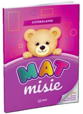 MATmisie. Czterolatek. Autor: Karolina Karamuz. SmakLiter.pl Okładka książki MATmisie. Czterolatek