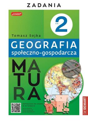 Okładka książki Matura zadania część 2 Geografia społeczno-gospodarcza