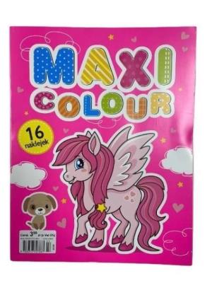 Maxi colour. Jednorożec. Autor:   Praca zbiorowa. SmakLiter.pl Okładka książki Maxi colour. Jednorożec