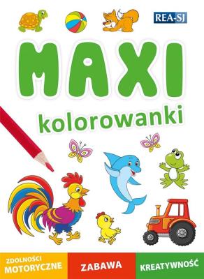 MAXI. Kolorowanki. Autor:   Praca zbiorowa. SmakLiter.pl Okładka książki MAXI. Kolorowanki