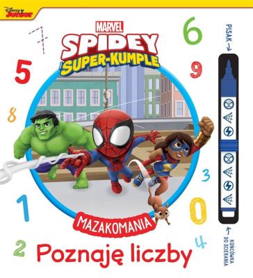 Okładka książki Mazakomania. Poznaję liczby. Marvel Spidey i S