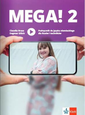 Mega! 2 podręcznik. Autor: Claudia Brass. SmakLiter.pl Okładka książki Mega! 2 podręcznik