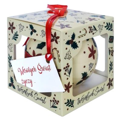 Opakowanie Mega bombka beżowa