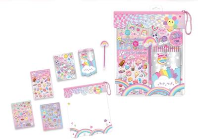 Opakowanie Mega zestaw naklejek z długopisem w saszetce Słodycze