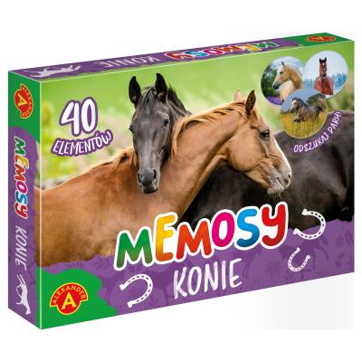 Memosy - konie ALEX. Wydawca: Alexander. SmakLiter.pl Opakowanie Memosy - konie ALEX