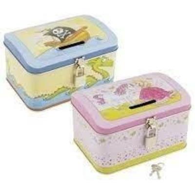 Opakowanie Metalowa skarbonka na kłódkę mix