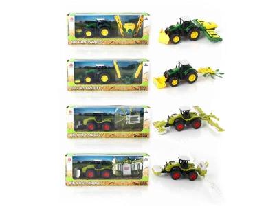 Opakowanie Metalowy traktor + maszyna rolnicza mix