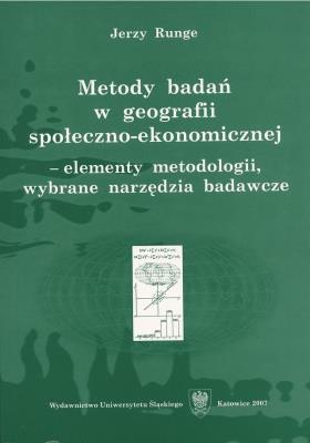 Okładka książki Metody badań w geografii społeczno-ekonomicznej...