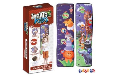 Opakowanie Miarka ścienna + gra w rzutki 2 w 1 Sportox Kids