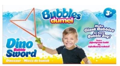 Miecz do baniek mydlanych Dinozaur. Wydawca: Dumel. SmakLiter.pl Opakowanie Miecz do baniek mydlanych Dinozaur