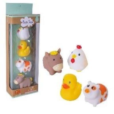 Opakowanie Miękkie zwierzątka do kąpieli 4szt