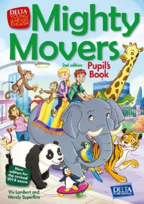 Mighty Movers Second edition Pupil's Book. Autor: Viv Lambert, Wendy Superfine. SmakLiter.pl Okładka książki Mighty Movers Second edition Pupil's Book