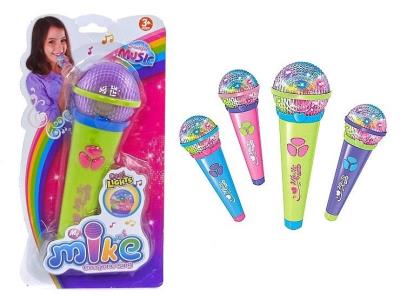 Opakowanie Mikrofon na baterie światło/ muzyka MIX