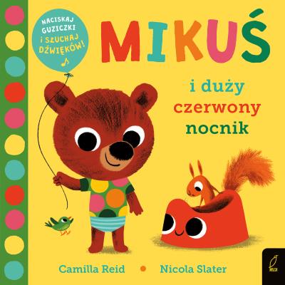 Mikuś i duży czerwony nocnik. Autor: Reid Camilla. SmakLiter.pl Okładka książki Mikuś i duży czerwony nocnik