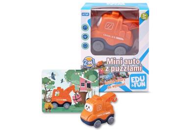 Opakowanie Mini auto z puzzlami dźwig Edu&Fun