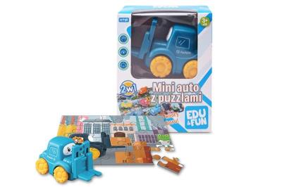 Opakowanie Mini auto z puzzlami Edu&Fun podnośnik