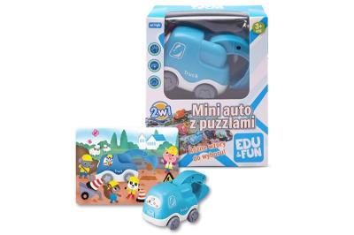 Opakowanie Mini auto z puzzlami koparka Edu&Fun