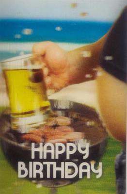 Opakowanie Mini kartka 3D - Urodziny Sto lat