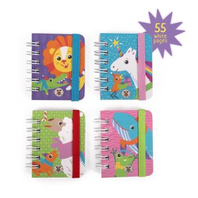 Opakowanie Mini notatnik z gumką Magic Moments 1szt.mix