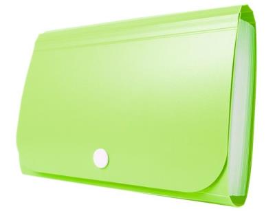 Mini organizer harmonijkowy PP zatrzask zielony. Wydawca: TETIS. SmakLiter.pl Opakowanie Mini organizer harmonijkowy PP zatrzask zielony