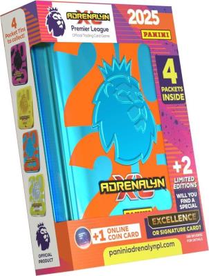 Mini puszka kolekcjonera Premier League 2025. Wydawca: Panini. SmakLiter.pl Opakowanie Mini puszka kolekcjonera Premier League 2025