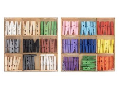 Opakowanie Mini Spinacz do bielizny 10x10cm 54szt