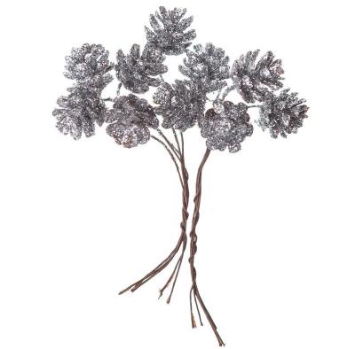 Opakowanie Mini szyszki posrebrzane 10szt