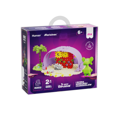 Opakowanie Mini Waffle 148el Diplodok i scena