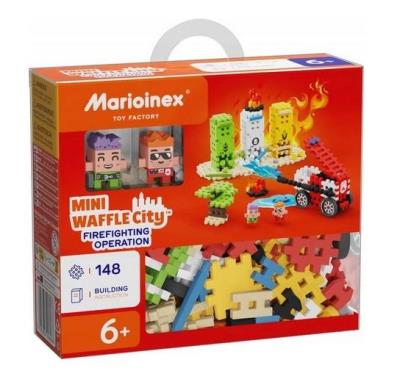 Opakowanie Mini Waffle City 280 elementów Remiza Strażacka