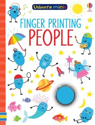 MINIS FINGER PRINTING PEOPLE. Autor: Sam Smith. SmakLiter.pl Okładka książki MINIS FINGER PRINTING PEOPLE