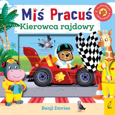 Okładka książki Miś pracuś. Kierowca rajdowy