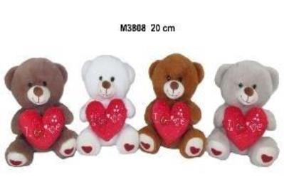 Opakowanie Miś z sercem 20cm MIX
