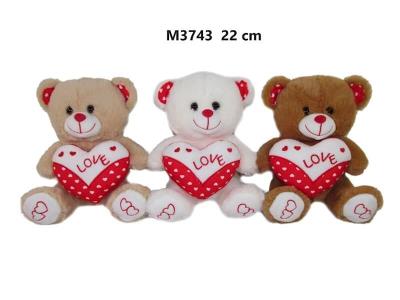 Opakowanie Miś z sercem 22cm MIX